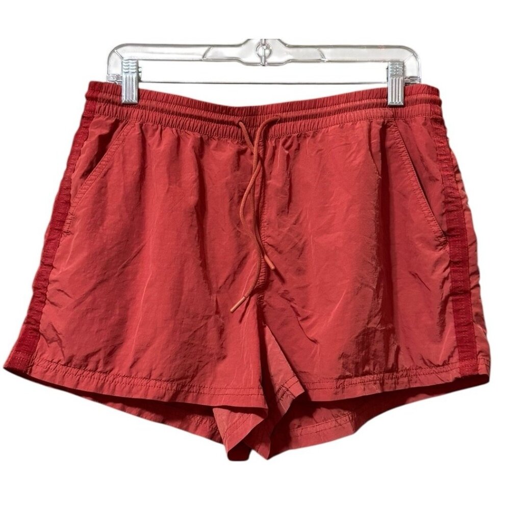 Athleta Expedition Etruscan Red Hiking Athletic Shorts Size 8 Preppy Athleisure